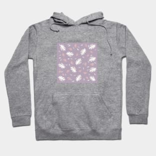 Palms Pattern purple, white, pink, leaves, tropical , fall TeePublic Hoodie